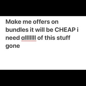 Or send me offers on individual items